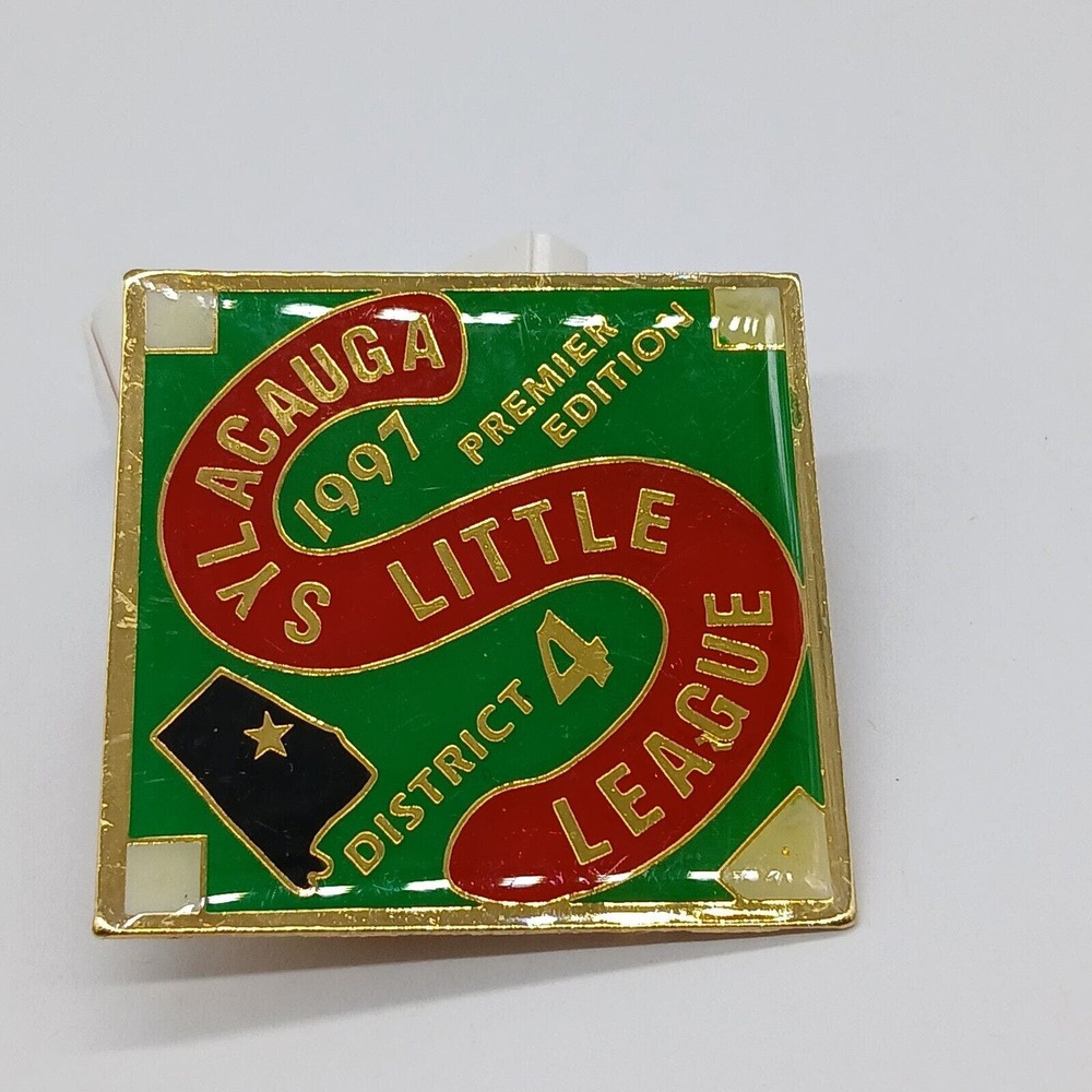 Vintage Sylacauga Little League Pin District 4 Premier Edition 1997